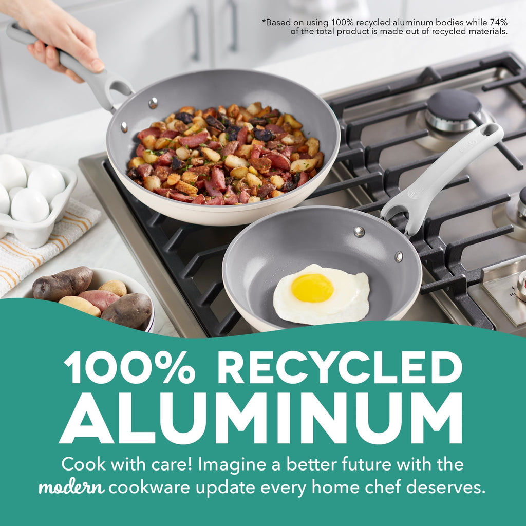 Dash Dream Green Recycled Aluminum 9.5"/11" Fry Pan Set